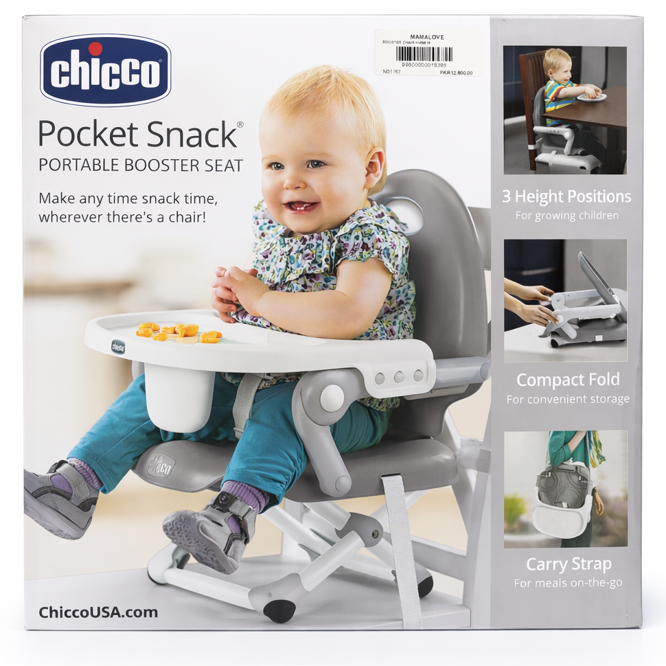 Chicco Pocket Snack Portable Booster Seat with Tray