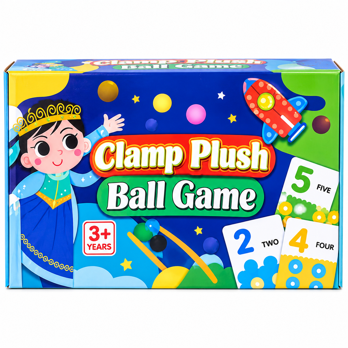 Clamp Plush Ball Game – Fun Color Sorting & Counting Learning Toy