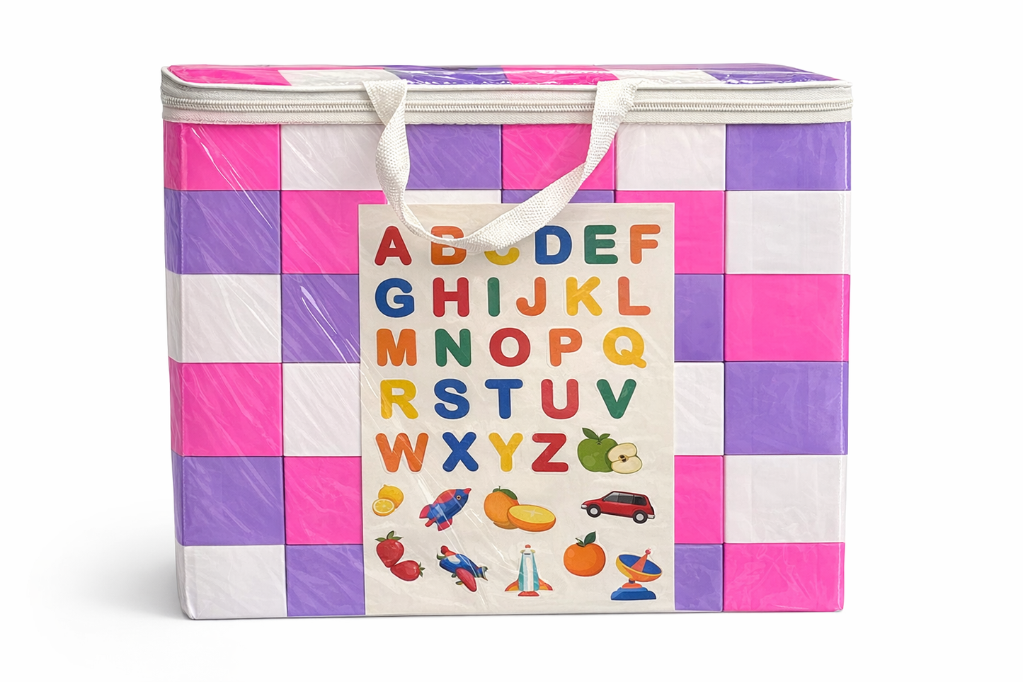 Alphabet Learning blocks Storage Bag