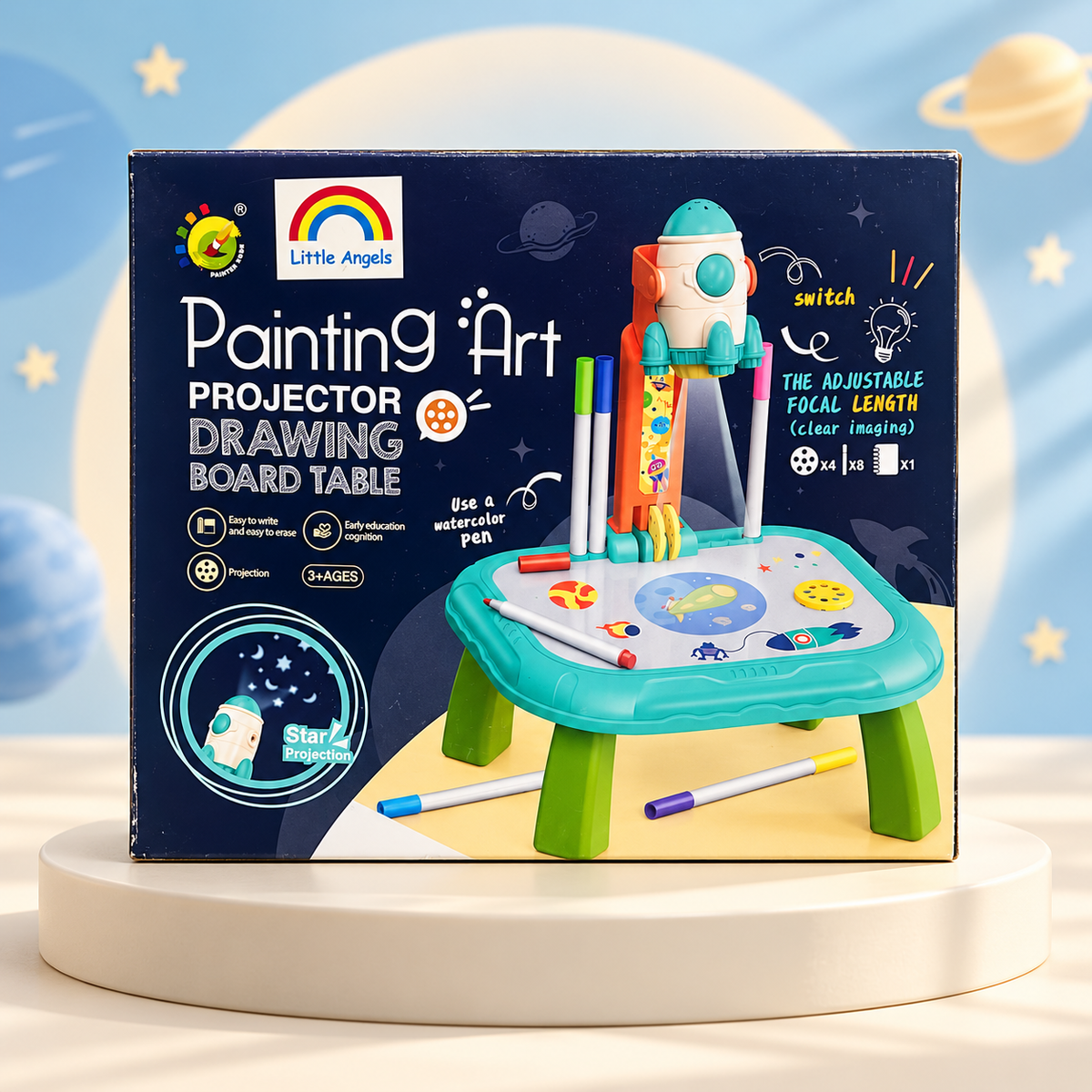 Rocket Draw & Trace Projector Table Set
