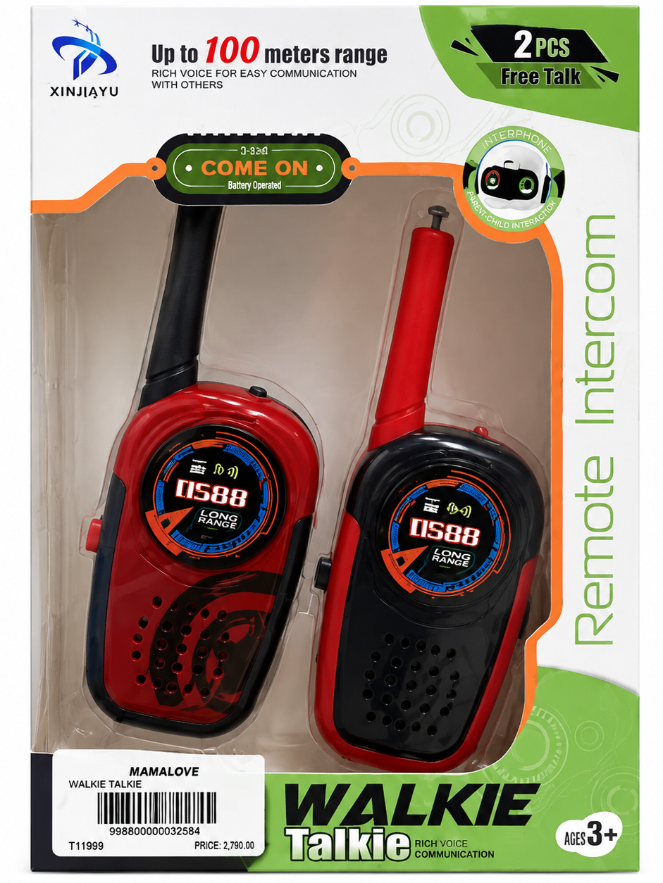 XINJIAYU Kids Walkie Talkie Set – 2PCS Long Range Toy Intercom for Kids | Up to 100M Communication