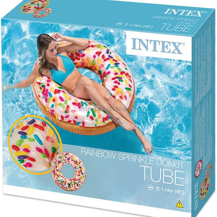 INTEX Sprinkle Donut Inflatable Pool Swim Tube 39" (99cm x 25cm)