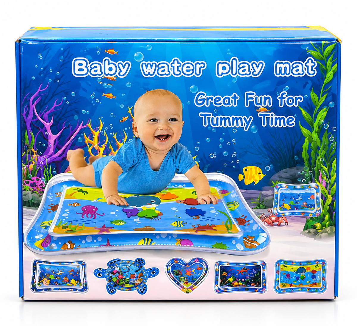Baby Water Play Mat – Inflatable Tummy Time Activity Mat