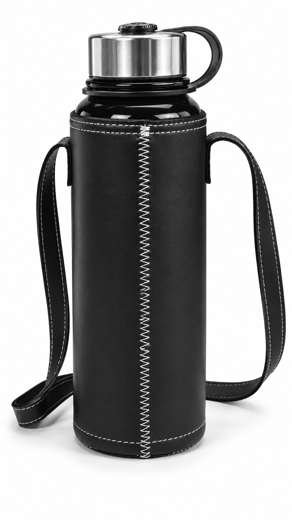 Insulated Water Bottle with Shoulder Strap