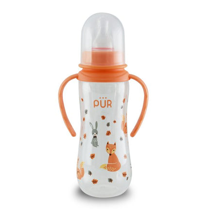 PUR Classic Round Bottle with Handle 9oz/250 ml. Pink