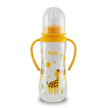 PUR Classic Round Bottle with Handle 9oz/250 ml. Yellow