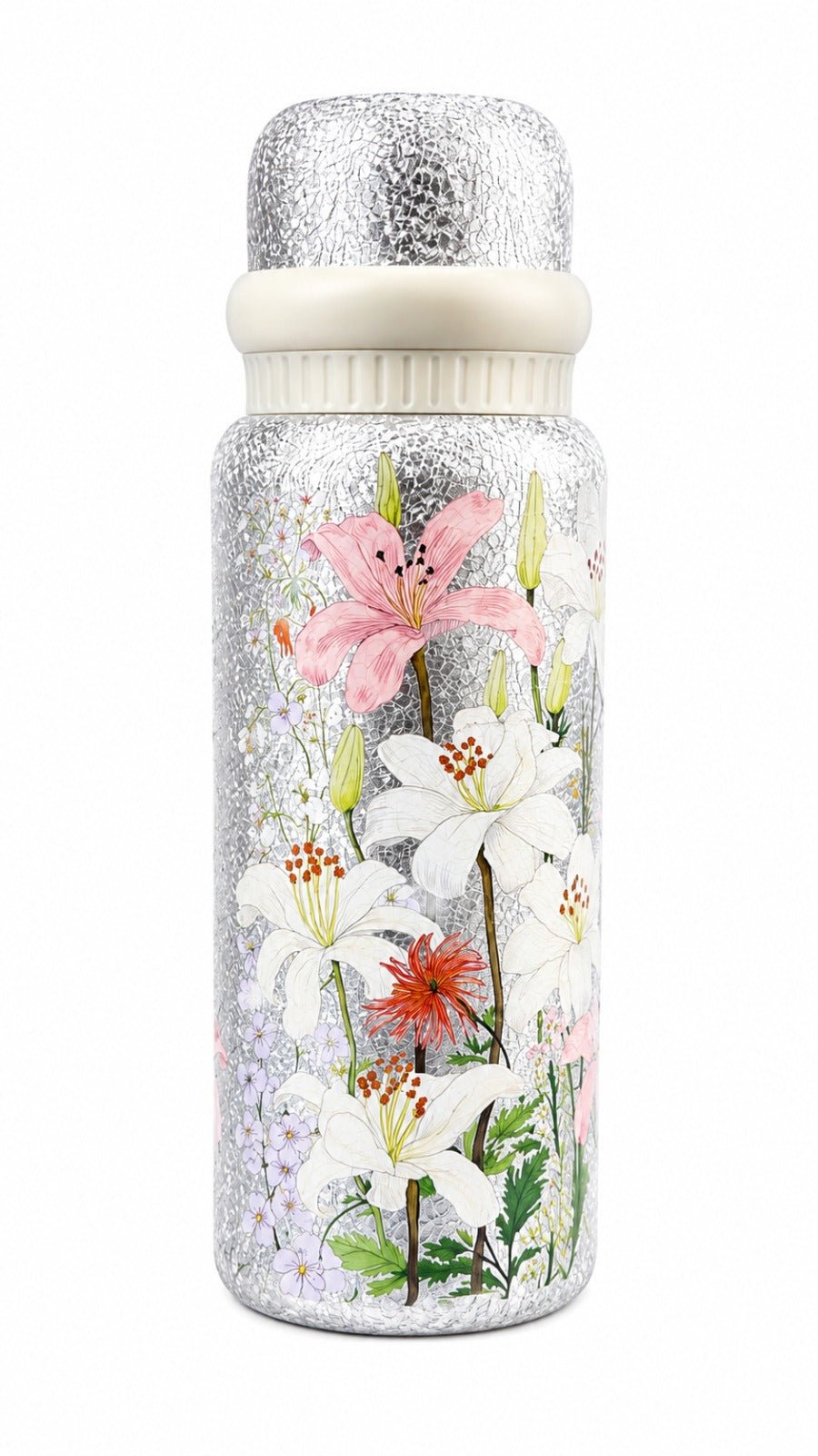 Floral Printed Water Bottle