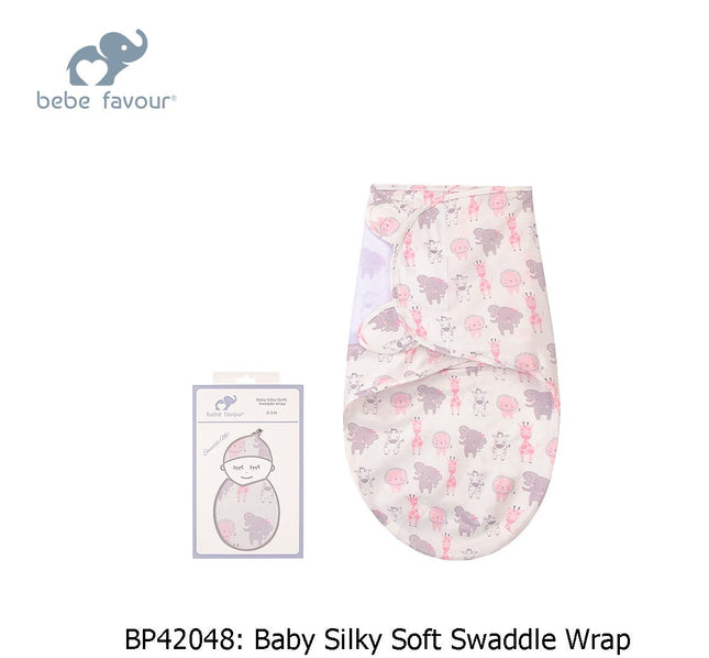 BEBE FAVOUR SOFT SWADDLE PINK ZOO