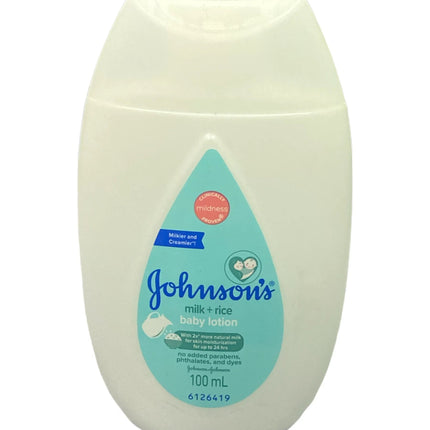 Johnsons Milk + Rice Baby Lotion -Close-up