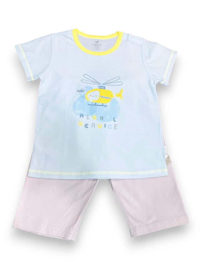 BABY BOY T-SHIRT BLUE HELICOPTER