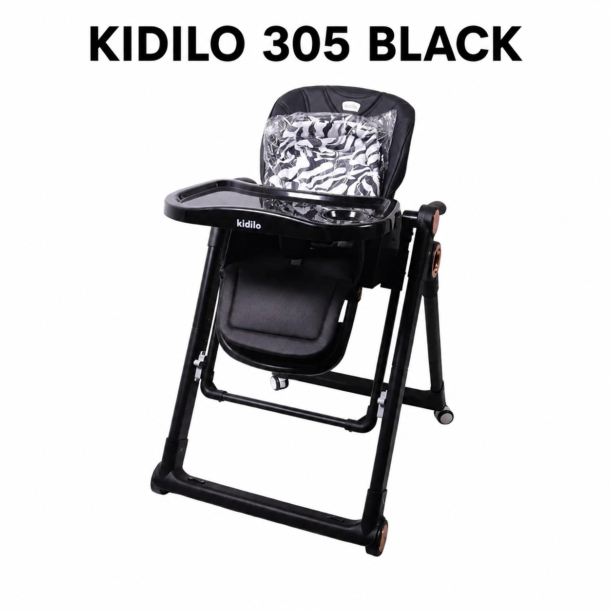 Kidilo 305 Premium Baby High Chair – Black