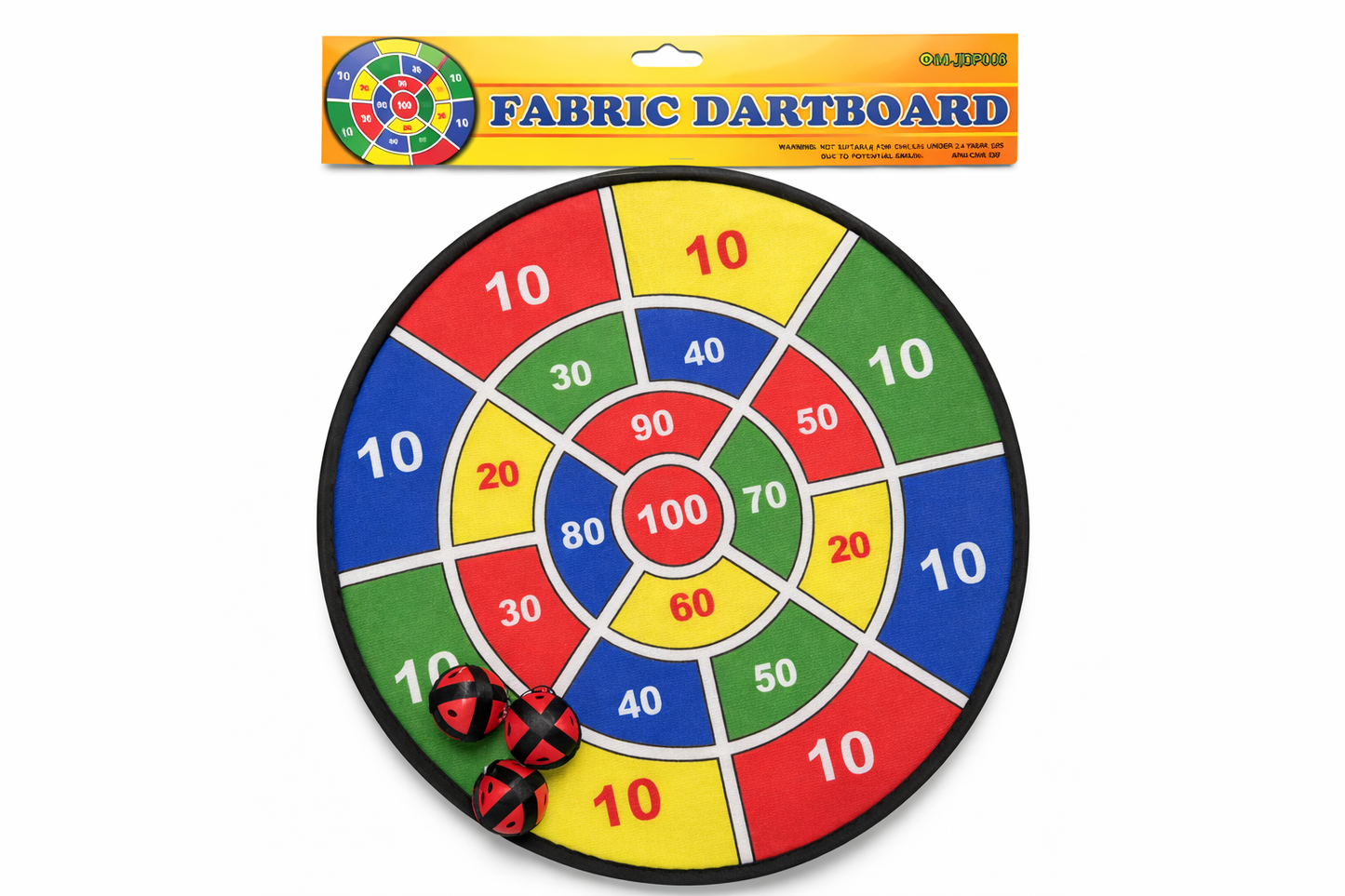 Fabric Dartboard Game Set (15 Inch) β Safe Sticky Ball Dart Board