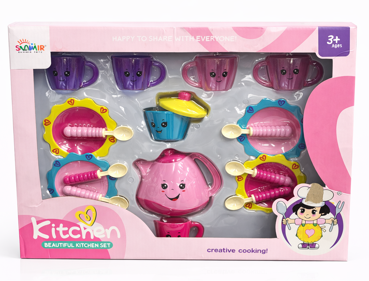 Kids Tea Set Toy – Kitchen Beautiful Tea Party Set
