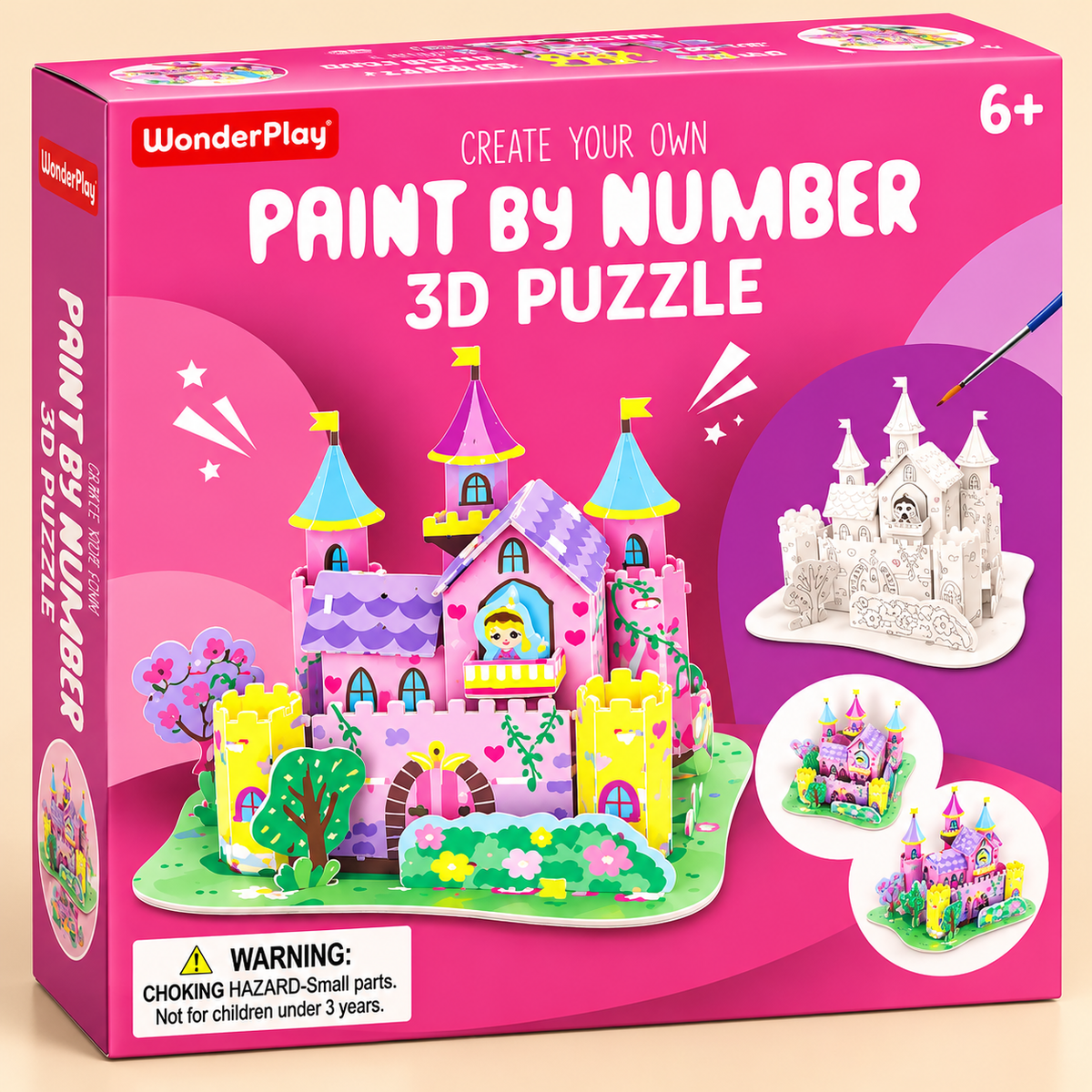 Princess Castle – Paint by Number Creative Art & Craft Kit