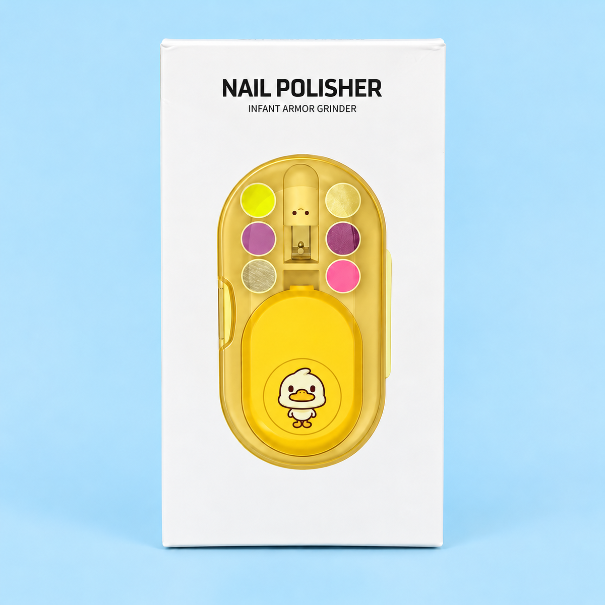 Baby Electric Nail Trimmer & Polisher Kit with 6 Filing Heads and Storage Case