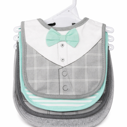 4-Piece Premium Baby Bib Set – Soft Cotton Feeding Bibs for Newborn & Toddlers