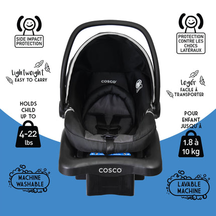 3In1 Cosco Light 'n Easy Travel System - Tuxedo Black