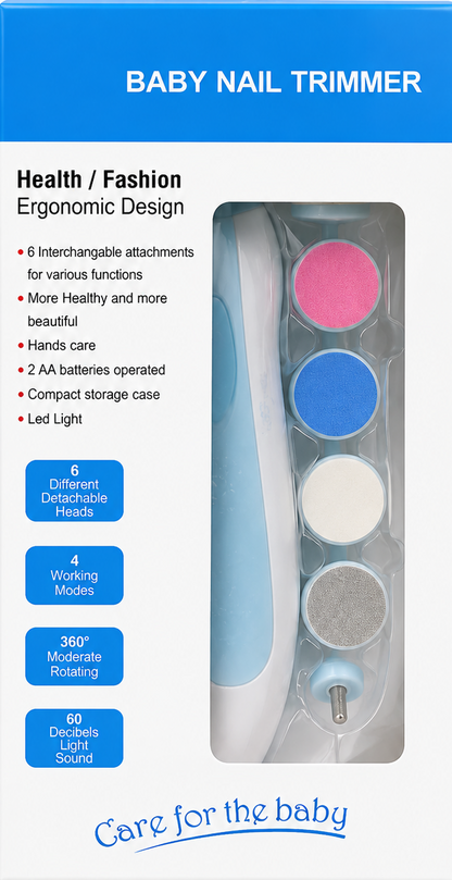 Baby Nail Trimmer Kit – Safe Electric Nail File for Newborns & Kids