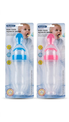 Baby Food Squeeze Spoon Bottle – BPA Free Silicone Feeding Dispenser (6+ Months)