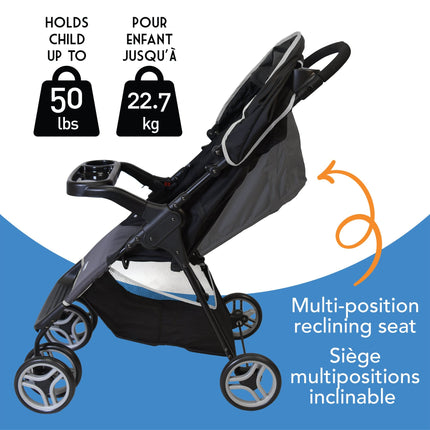 3In1 Cosco Light 'n Easy Travel System - Tuxedo Black