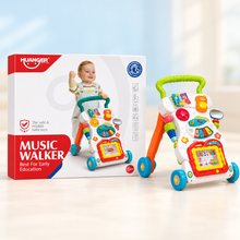 Huanger Musical Baby Walker with Activity Panel – Early Learning Walker (6M+)