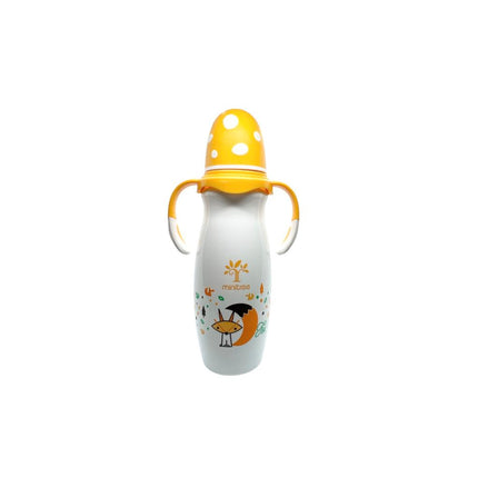 Minitree PP Regular Neck Feeding Plastic Bottle With Handle (Orange cover) 9oz/270ml