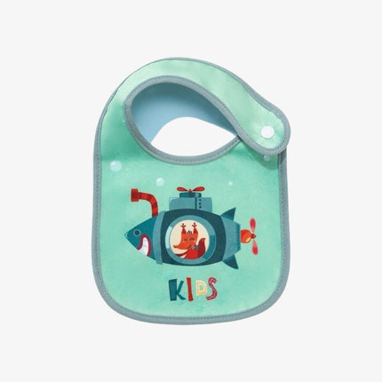 Baby BIB with Button (Green)
