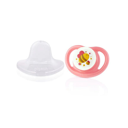 PIGEON MINILIGHT SOFTEST SILICONE GIRL PACIFIER 2PCS - M