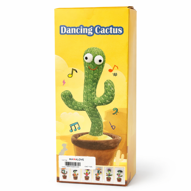 Dancing Cactus Musical Toy with Lights & Sound – Interactive Plush Toy for Kids
