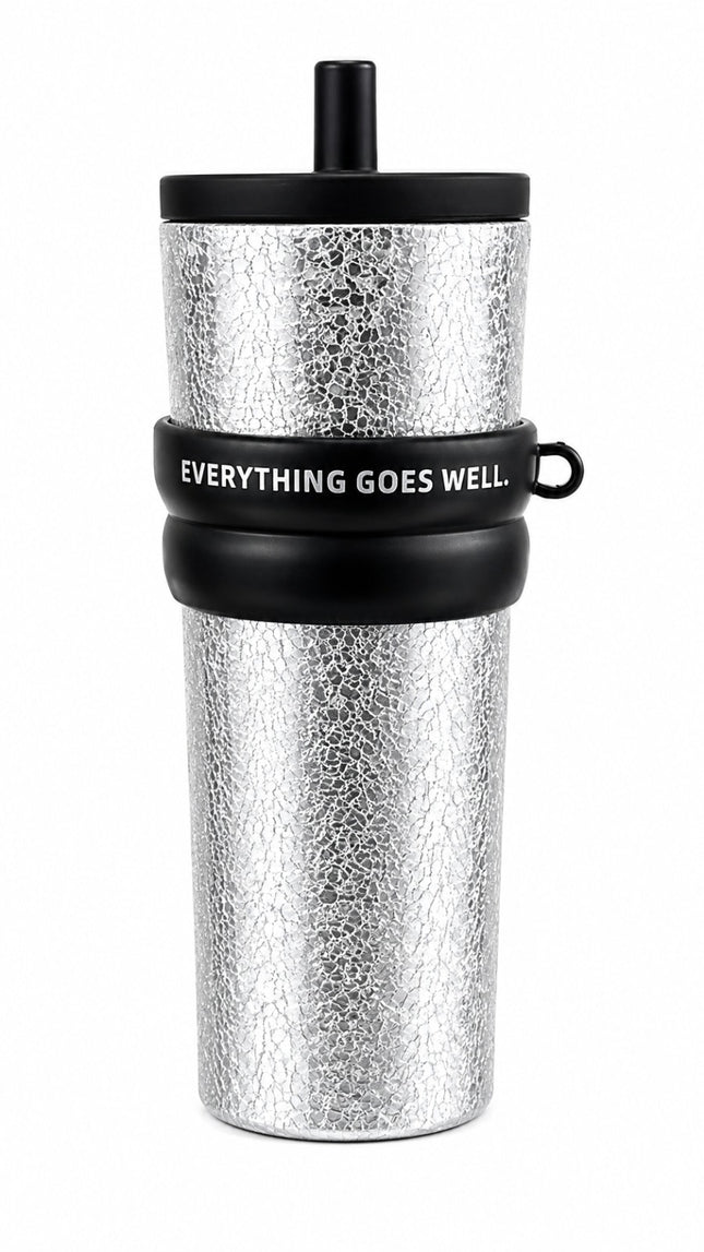Silver Printed Travel Cup