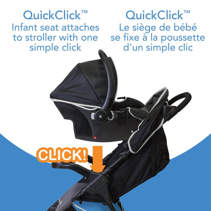 3In1 Cosco Light 'n Easy Travel System - Tuxedo Black