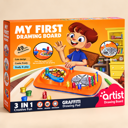 Creative Art & Spirograph Drawing Set for Kids (49 Pieces)