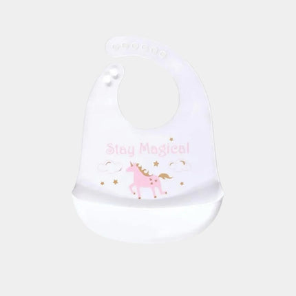 Alfeier Silicone Baby Bib( White)