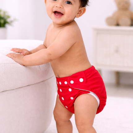 Adjustable Washable Baby Cloth Diaper with Insert – Leakproof Reusable Nappy (Eco-Friendly)