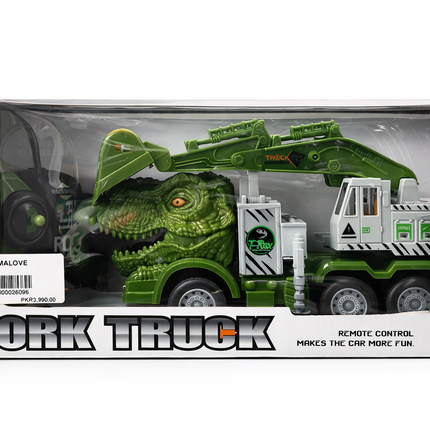 RC T-Rex Work Truck Toy – Remote Control Dinosaur Transport Truck for Kids (3+)
