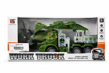 RC T-Rex Work Truck Toy – Remote Control Dinosaur Transport Truck for Kids (3+)