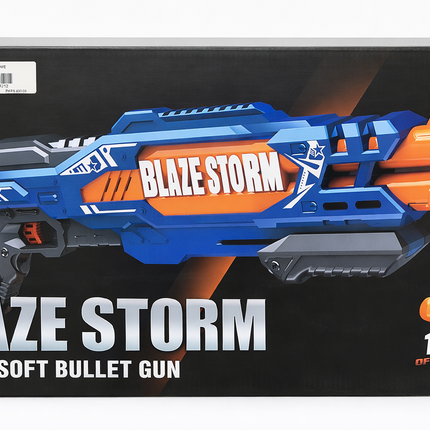 Blaze Storm Manual Soft Bullet Gun – Foam Dart Blaster with 10 Soft Bullets