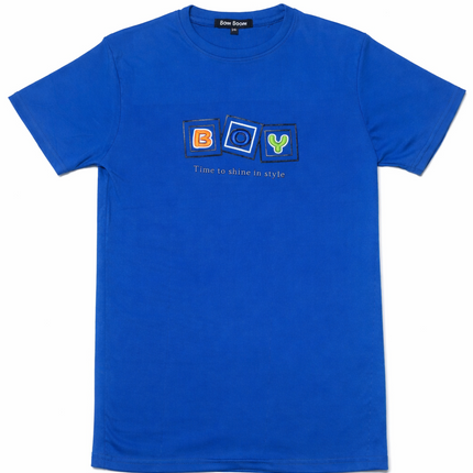 Cotton T-Shirt – Soft & Comfortable for kids \ boys  (Time to Shine in Style)