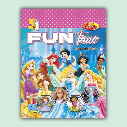 Fun Time Coloring Book 5 In 1