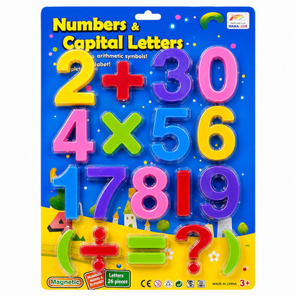 Magnetic Numbers & Mathematical Symbols Set for Kids – 26 Pieces Educational Learning Toy
