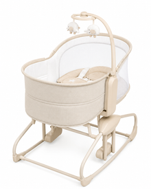 Mastela 4-in-1 Deluxe Multi-Functional Baby Bassinet & Bedside Cradle – Beige Edition