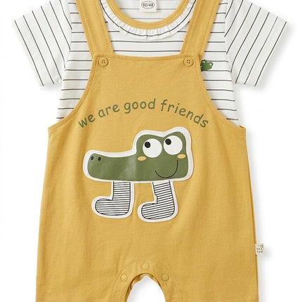 Baby Boys 2-Piece  Dungaree Set