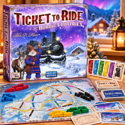 Ticket to Ride: Nordic Countries – Exciting Railway Adventure & Family Strategy Board Game