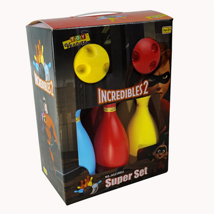 Incredibles 2 Bowling Game Super Set for Kids – Colorful Indoor & Outdoor Toy | 3+ Years