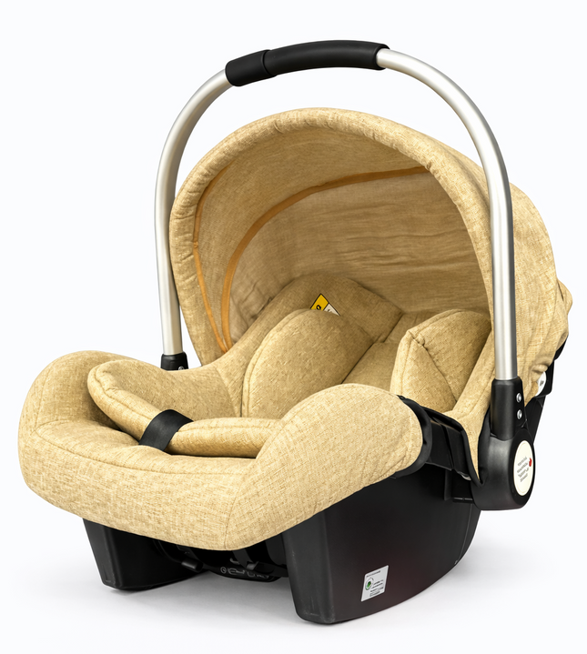 Premium Baby Carry Cot / Carrier with Canopy – Beige (New-born to Infant)