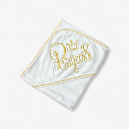 Little Baby Wrapping Sheet (White/Gold)