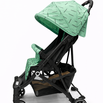 611-BL \1021  Premium Baby Stroller Pram with Large Canopy & Storage