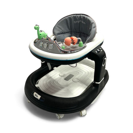 Luxury Baby Walker with Toy Tray & Adjustable Height – Comfort and Fun in One 🍼🦖