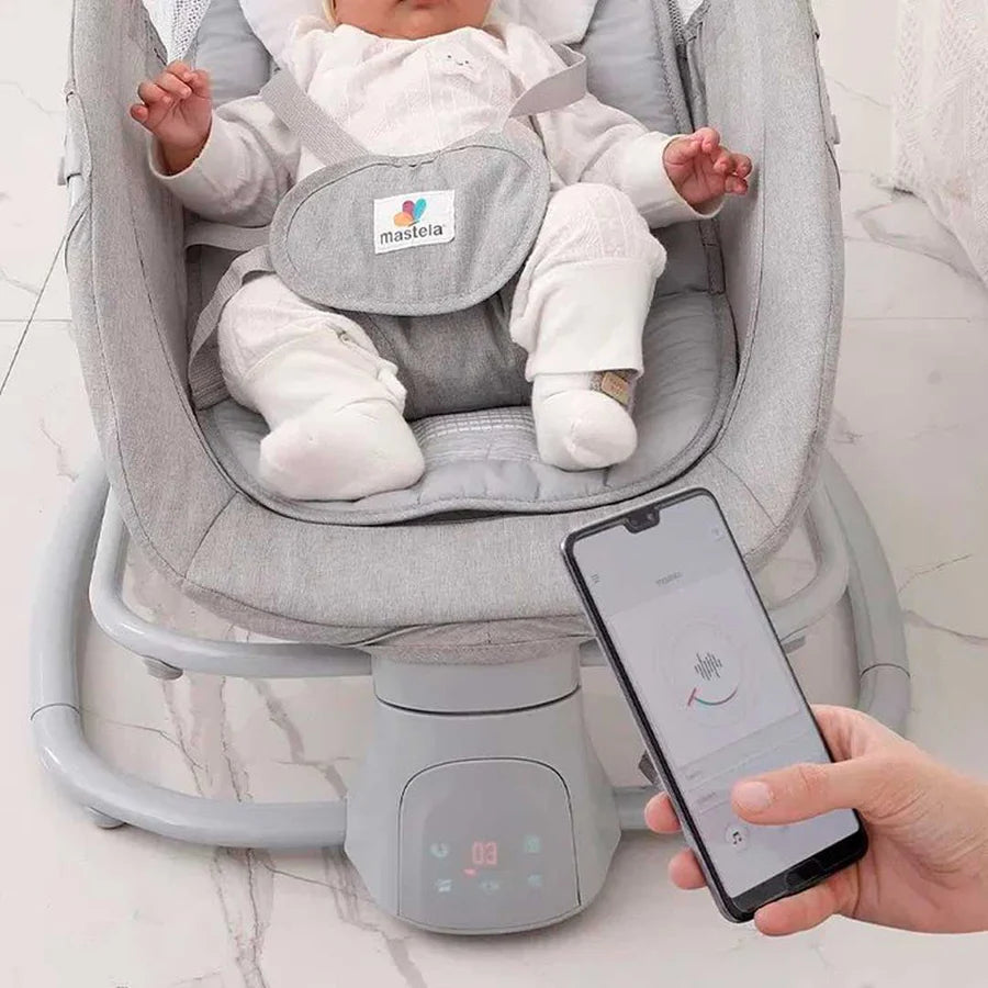 Mastela Deluxe 4-in-1 Multi-Function Baby Bassinet & Electric Swing with Feeding Tray