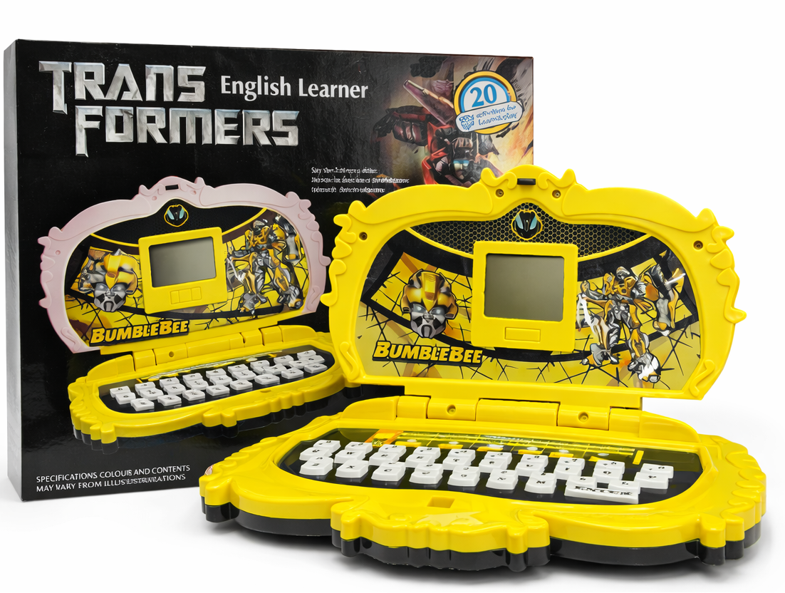 Transformers Bumblebee English Learner Kids Laptop Toy (20 Learning Activities)